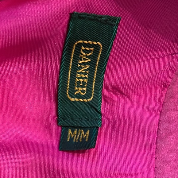 Hot pink vintage Danier suede dress - Picture 7 of 7